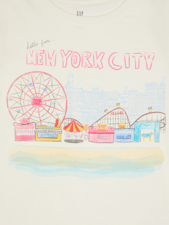 GAP Otroška majica s potiskom Gap