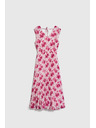 Moodo Obleka midi s cvetjem rožnata Moodo