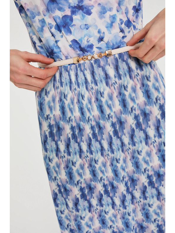 Moodo Obleka midi s cvetjem Moodo