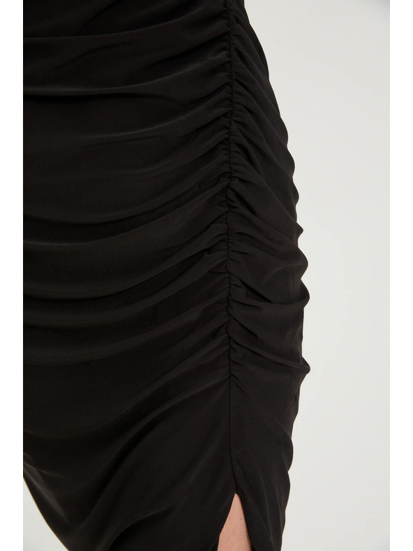 Moodo Prilegajočo obleko s poudarki črno Moodo