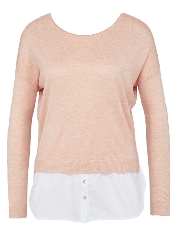 CAMAIEU Rožnat pulover CAMAIEU