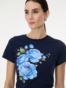 Orsay Temno modra ženska majica s potiskom ORSAY