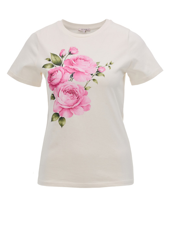 Orsay Kremna ženska majica s potiskom ORSAY