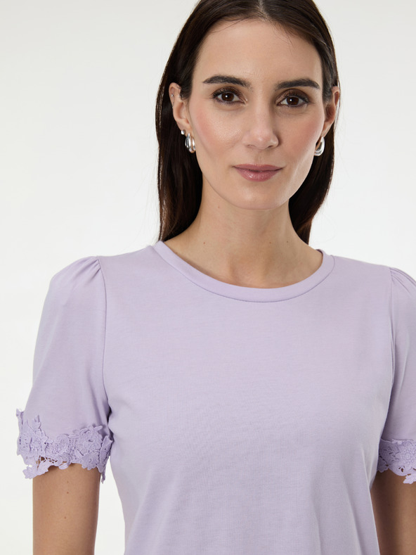 Orsay Svetlo vijolična ženska majica s kratkimi rokavi ORSAY