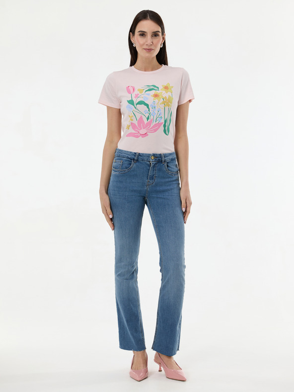 Orsay Svetlo roza ženska majica s potiskom ORSAY