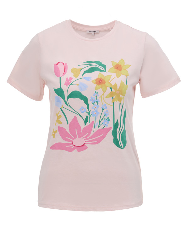 Orsay Svetlo roza ženska majica s potiskom ORSAY