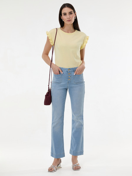 Orsay Rumena ženska majica s kratkimi rokavi ORSAY