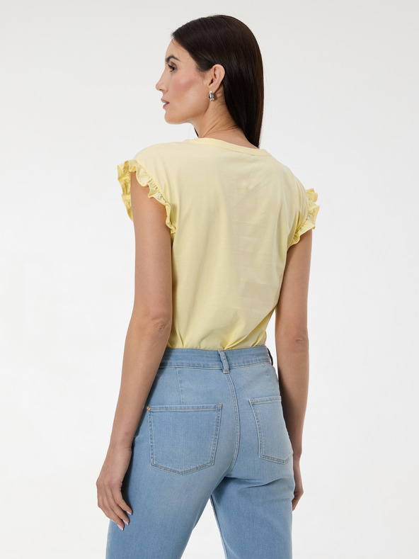 Orsay Rumena ženska majica s kratkimi rokavi ORSAY