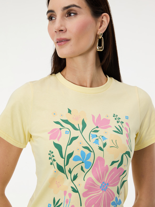 Orsay Rumena ženska majica s potiskom ORSAY