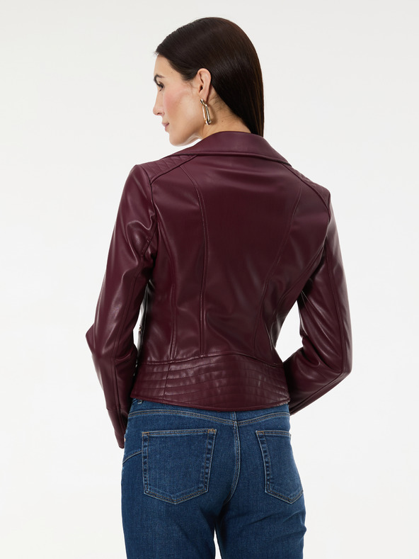 Orsay Vinsko rdeča ženska jakna iz umetnega usnja ORSAY