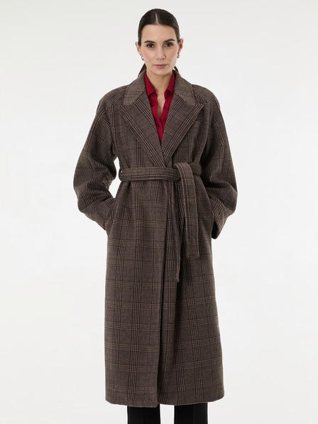 Orsay Rjav dolgi ženski plašč ORSAY