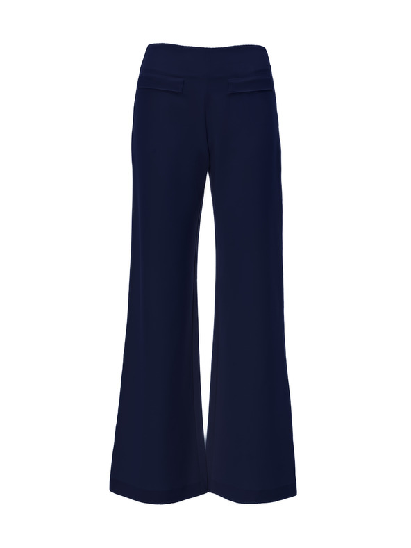 Orsay Temno modre ženske ravne hlače ORSAY