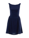 Orsay Temno modra ženska obleka brez rokavov ORSAY