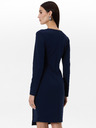 Orsay Temno modra ženska obleka do kolen ORSAY