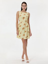 Orsay Rumena vzorčasta ženska obleka brez rokavov ORSAY