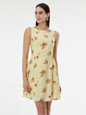 Orsay Rumena vzorčasta ženska obleka brez rokavov ORSAY