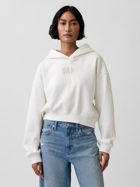 GAP Oversize kratka mikina z logotipom VintageSoft GAP