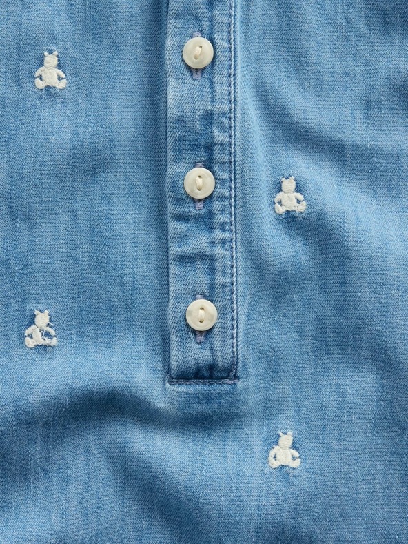 GAP Dojenčkov jeans na naramnice Brannan Bear GAP