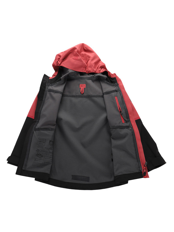 ALPINE PRO Otroška jakna s PTX membrano ALPINE PRO ZARRO 3 cardinal