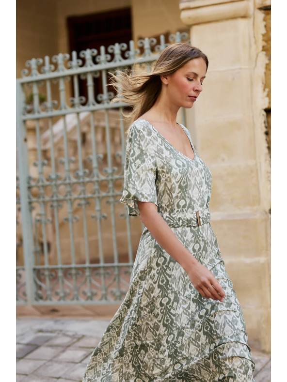 Moodo Olivne viskoze obleke Moodo