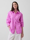 GAP Oversize poplin srajca z logotipom Big Shirt GAP