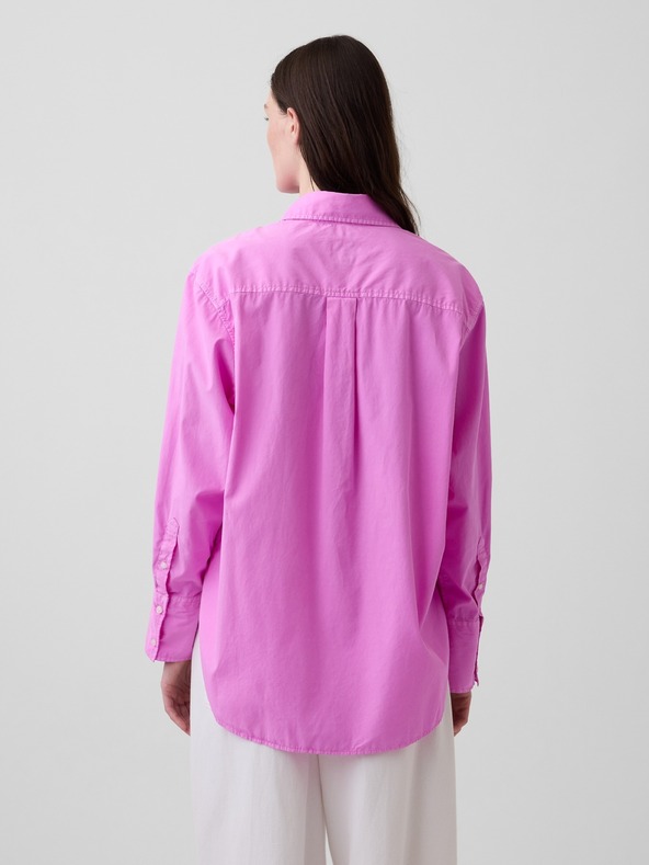 GAP Oversize poplin srajca z logotipom Big Shirt GAP