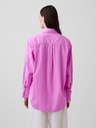 GAP Oversize poplin srajca z logotipom Big Shirt GAP