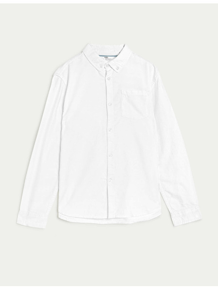 Marks & Spencer Srajca Oxford iz čiste bombaževine (6–16 let) Marks & Spencer bela