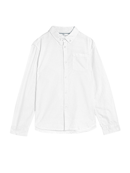 Marks & Spencer Srajca Oxford iz čiste bombaževine (6–16 let) Marks & Spencer bela