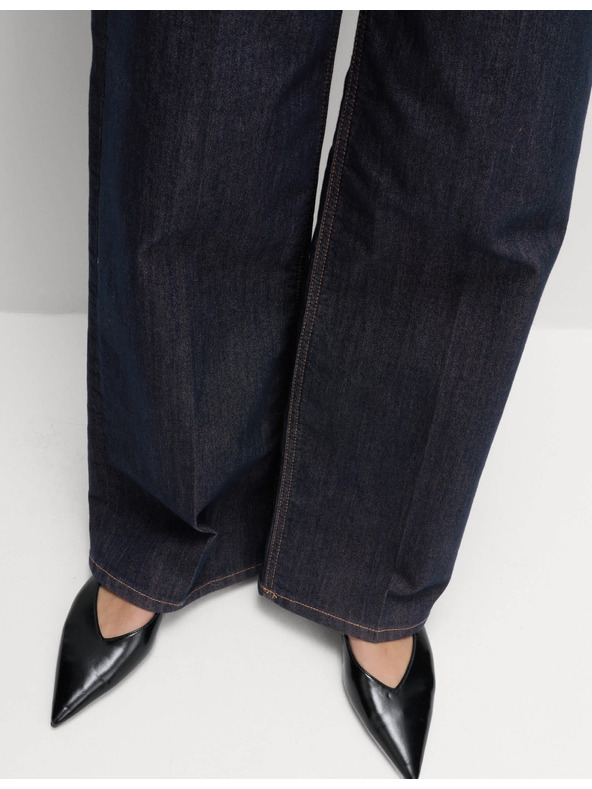 Marks & Spencer Elegantni džins s širokimi hlačnicami in visokim pasom Marks & Spencer mornarsko modra