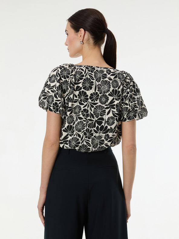 Orsay Črna vzorčasta ženska bluza ORSAY
