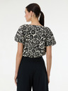 Orsay Črna vzorčasta ženska bluza ORSAY