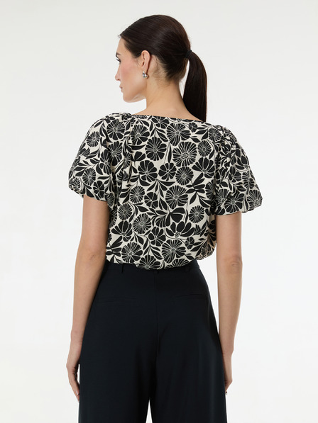 Orsay Črna vzorčasta ženska bluza ORSAY