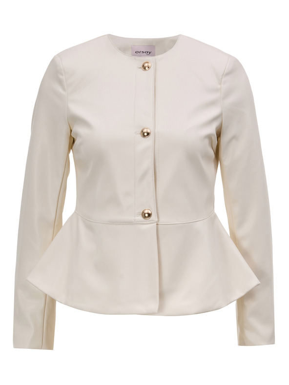 Orsay Krem ženska jakna iz umetnega usnja ORSAY