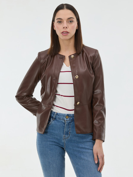 Orsay Rjava ženska jakna iz umetnega usnja ORSAY