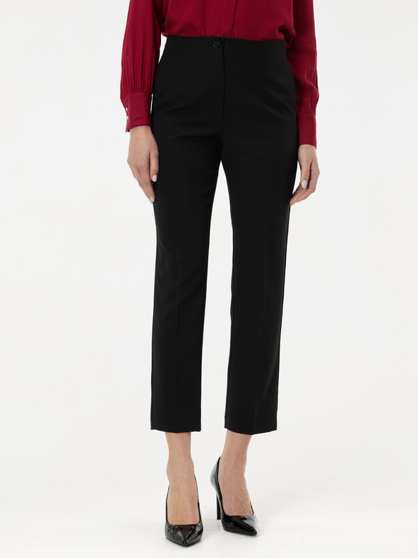 Orsay Črne ženske ravne hlače ORSAY