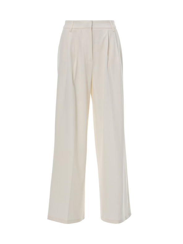 Orsay Krem ženske široke hlače ORSAY