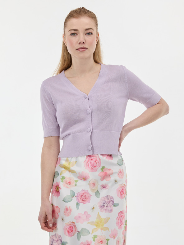 Orsay Svetlo vijolični ženski kardigan s kratkimi rokavi ORSAY