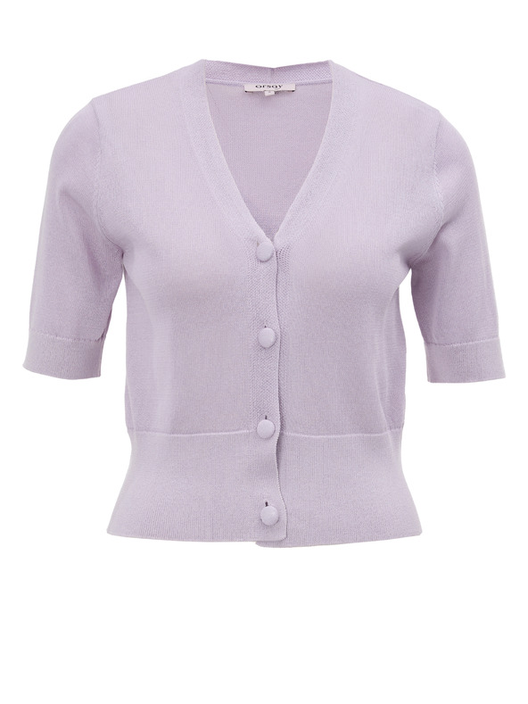 Orsay Svetlo vijolični ženski kardigan s kratkimi rokavi ORSAY