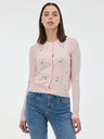 Orsay Svetlo roza ženski kardigan z vezenino ORSAY