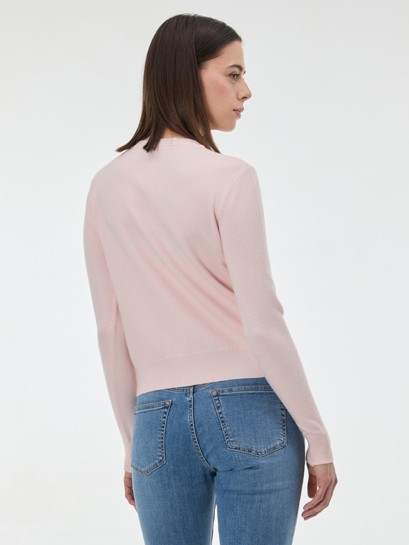 Orsay Svetlo roza ženski kardigan z vezenino ORSAY