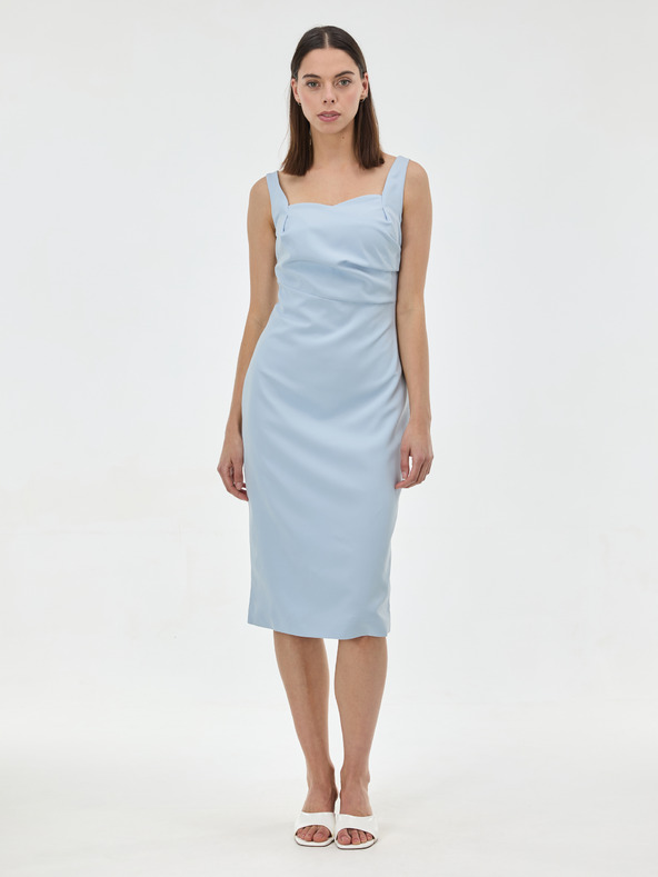 Orsay Svetlo modra ženska midi obleka ORSAY