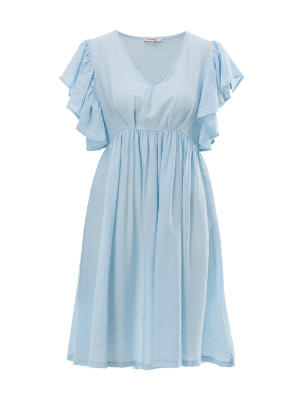 Orsay Svetlo modra ženska obleka do kolen ORSAY