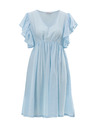Orsay Svetlo modra ženska obleka do kolen ORSAY