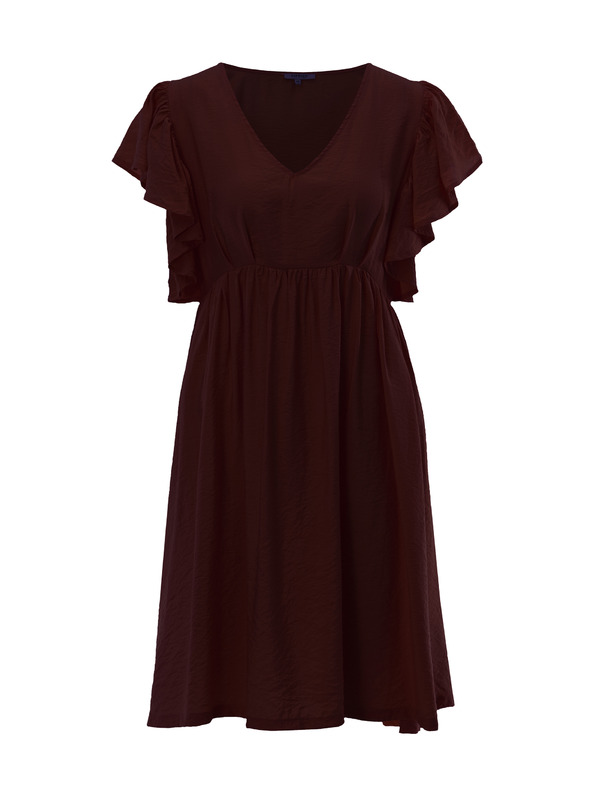 Orsay Temno rjava ženska obleka do kolen ORSAY