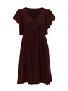 Orsay Temno rjava ženska obleka do kolen ORSAY