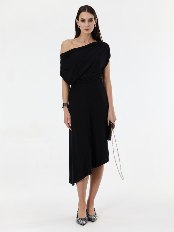 Orsay Črna ženska midi obleka ORSAY