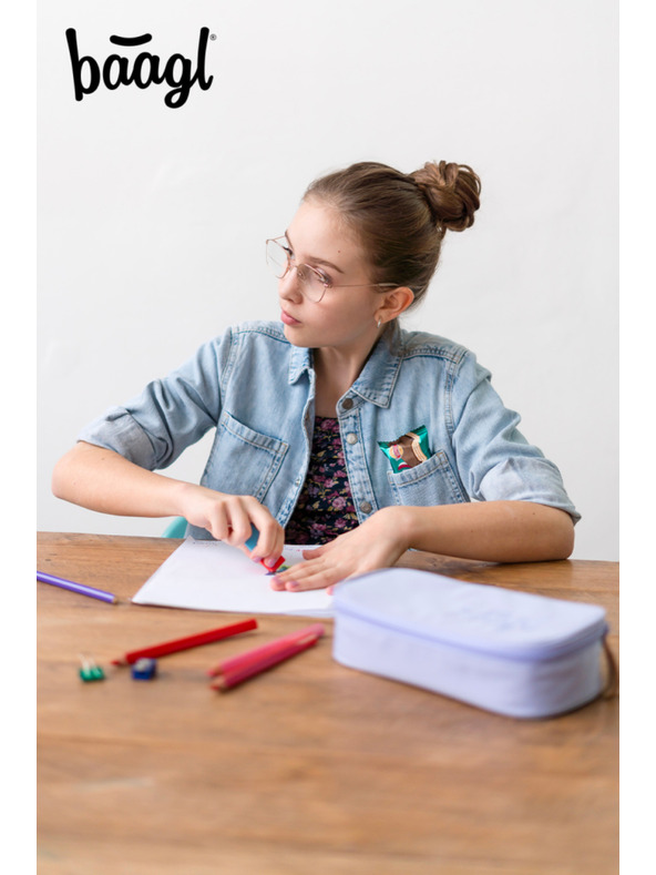 BAAGL  Vijolični šolski peresnik Baagl Lilac