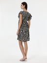 Orsay Črna ženska vzorčasta obleka do kolen ORSAY