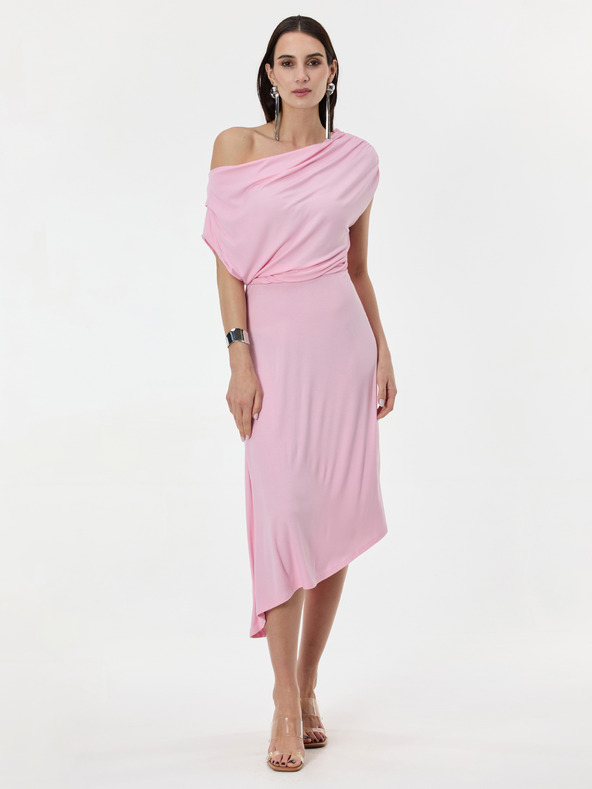 Orsay Svetlo roza ženska midi obleka ORSAY